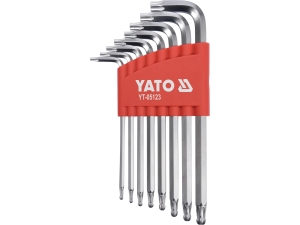 Zestaw długich kluczy TORX YATO 8 szt. t9-T40 z kulką CrV YT-05123
