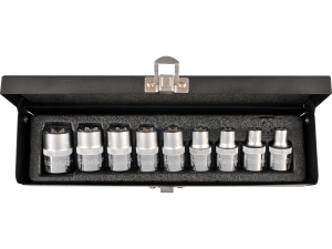 Zestaw kluczy nasadowych YATO TORX e10-e24 9 elementów 1/2 YT-0521