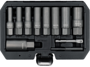 Zestaw długich wykrętaków do śrub 11 elementów YATO YT-05914