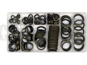 Zestaw podkładek metalowo gumowych YATO 90 szt.uk mix rozmiarów M10-M24 YT-068582