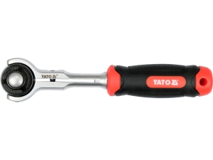 Grzechotka YATO 1/4 cala 72t z obrotową głowicą 145mm stal CrV YT-07200