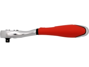 Grzechotka wygięta YATO 1/4 cala 72 zęby metalowo gumowa rękojeść YT-0733