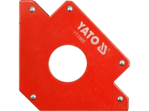 Kątownik spawalniczy magnetyczny YATO udźwig 34kg otwór 46mm YT-0865
