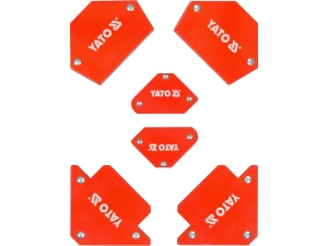Zestaw kątowników spawalniczych YATO magnetycznych 6 szt.uk YT-08679