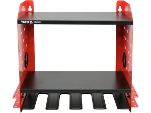 Półka na elektronarzędzia YATO metalowa 4 gniazda 465x405mm YT-09092