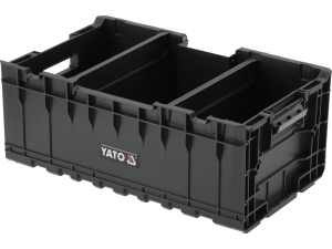 Pojemnik systemowy YATO skrzynka otwarta z przegrodami 576x359x237mm YT-09168
