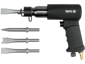Młotek udarowy YATO pneumatyczny 3200 udarów z dłutami 1.5kg YT-0990