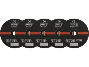 Tarcze do cięcia metalu YATO 75x2x9.5mm zestaw 5 szt.uk tnąca do stali YT-0994