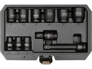 Zestaw nasadek udarowych YATO 1/2 cala 11 szt.uk system AS-Drive YT-10255