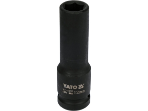 Nasadka udarowa długa YATO 1/2 cala 12mm sześciokątna crmo YT-1032