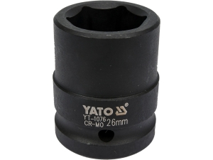 Nasadka udarowa sześciokątna YATO 26mm 3/4" stal crmo scm-440 YT-1076