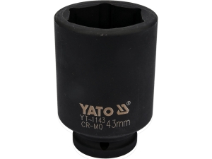 Nasadka udarowa długa sześciokątna YATO 3/4 cala 43mm stal crmo YT-1143