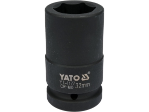 Nasadka udarowa długa YATO 32mm 1 cal sześciokątna stal crmo YT-1177