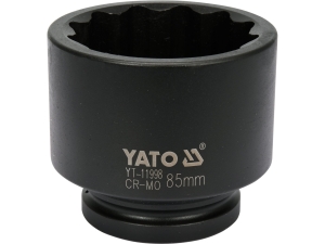 Nasadka udarowa 12 kątna YATO 1 cal 85mm do piast samochodów crmo YT-11998