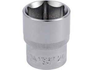 Nasadka sześciokątna krótka YATO 1/2 cala 24mm 38mm CrV 50bv30 as drive YT-1217
