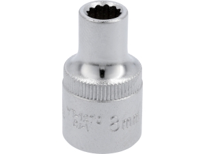 Nasadka dwunastokątna YATO 8mm 1/2 cala krótka do klucza CrV YT-1270