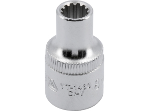 Nasadka SPLINE 12-kątna YATO 1/2 cala 8mm krótka stal CrV YT-1460