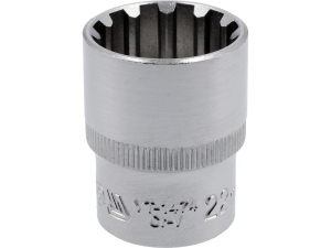 Nasadka SPLINE 1/2 cala YATO 22mm krótka 12-kątna stal CrV YT-1474