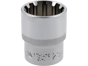 Nasadka SPLINE 1/2 cala YATO 23mm 12-kątna długość 38mm CrV YT-1475