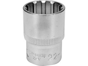 Nasadka SPLINE YATO 1/2" 22mm 38mm crv50bv30 do grzechotki YT-14834