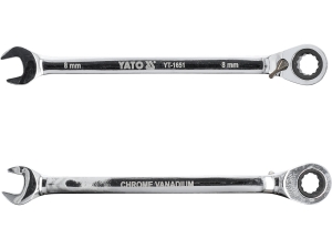 Klucz płasko oczkowy z grzechotką YATO 8mm 72 zęby CrV YT-1651
