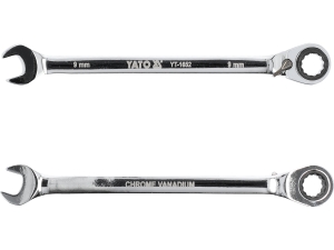 Klucz płasko oczkowy z grzechotką YATO 9mm 72 zęby stal CrV YT-1652