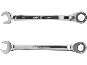 Klucz płasko oczkowy z grzechotką YATO 12mm 72 zęby stal CrV YT-1655