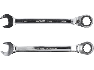 Klucz płasko oczkowy z grzechotką YATO YT-1665 16mm 72 zęby stal CrV YT-1659