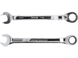 Klucz płasko oczkowy YATO z grzechotką przełącznik 20mm 72 zęby YT-1663