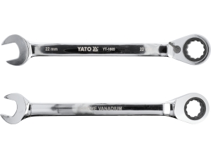 Klucz płasko oczkowy YATO z grzechotką przełącznik 22mm 72 zęby YT-1665