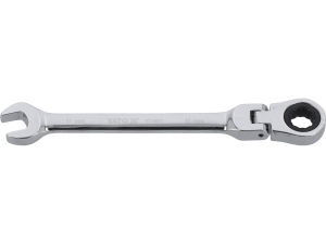 Klucz płasko oczkowy z grzechotką YATO 11mm przegubowy 72 zęby CrV YT-1677
