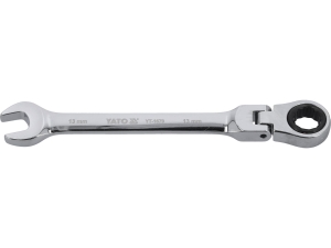 Klucz płasko oczkowy z grzechotką YATO 13mm przegubowy 72 zęby CrV YT-1679
